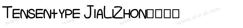 Tensentype JiaLiZhon字体转换